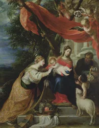 Die mystische Verlobung der Heiligen Katharina, 1660